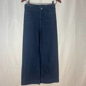 Maeve Jeans Size 25 Dark Blue Wash High Rise Colette Anthropologie Stretch Denim